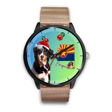 Load image into Gallery viewer, Bernese Mountain Dog On Christmas Arizona Wrist Watch-Free Shipping