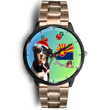 Load image into Gallery viewer, Bernese Mountain Dog On Christmas Arizona Wrist Watch-Free Shipping