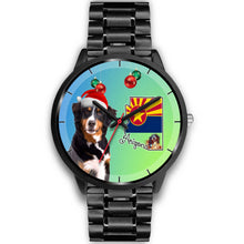Load image into Gallery viewer, Bernese Mountain Dog On Christmas Arizona Wrist Watch-Free Shipping