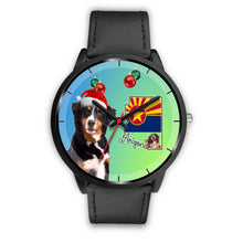 Load image into Gallery viewer, Bernese Mountain Dog On Christmas Arizona Wrist Watch-Free Shipping