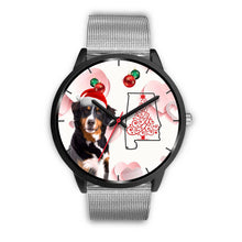 Load image into Gallery viewer, Bernese Mountain Dog On Christmas Alabama Wrist Watch-Free Shipping
