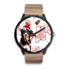 Load image into Gallery viewer, Bernese Mountain Dog On Christmas Alabama Wrist Watch-Free Shipping