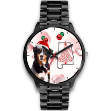 Load image into Gallery viewer, Bernese Mountain Dog On Christmas Alabama Wrist Watch-Free Shipping