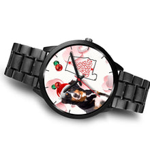 Load image into Gallery viewer, Bernese Mountain Dog On Christmas Alabama Wrist Watch-Free Shipping