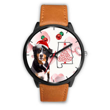 Load image into Gallery viewer, Bernese Mountain Dog On Christmas Alabama Wrist Watch-Free Shipping