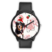 Load image into Gallery viewer, Bernese Mountain Dog On Christmas Alabama Wrist Watch-Free Shipping