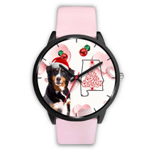 Load image into Gallery viewer, Bernese Mountain Dog On Christmas Alabama Wrist Watch-Free Shipping