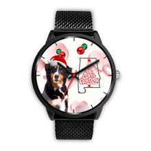 Load image into Gallery viewer, Bernese Mountain Dog On Christmas Alabama Wrist Watch-Free Shipping