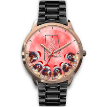 Load image into Gallery viewer, Bernese Mountain Dog On Christmas Alabama Golden Wrist Watch-Free Shipping
