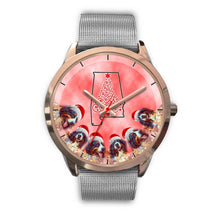 Load image into Gallery viewer, Bernese Mountain Dog On Christmas Alabama Golden Wrist Watch-Free Shipping
