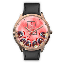 Load image into Gallery viewer, Bernese Mountain Dog On Christmas Alabama Golden Wrist Watch-Free Shipping