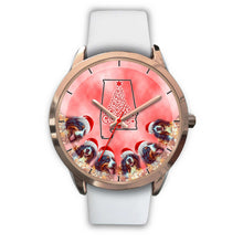 Load image into Gallery viewer, Bernese Mountain Dog On Christmas Alabama Golden Wrist Watch-Free Shipping