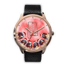 Load image into Gallery viewer, Bernese Mountain Dog On Christmas Alabama Golden Wrist Watch-Free Shipping