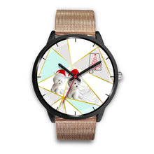 Load image into Gallery viewer, Bichon Frise Dog On Christmas Alabama Wrist Watch-Free Shipping