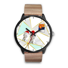 Load image into Gallery viewer, Bichon Frise On Christmas Arizona Wrist Watch-Free Shipping