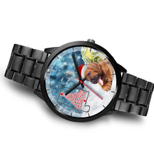 Load image into Gallery viewer, Bloodhound Dog On Christmas Alabama Wrist Watch-Free Shipping