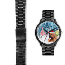 Load image into Gallery viewer, Bloodhound Dog On Christmas Alabama Wrist Watch-Free Shipping