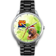 Load image into Gallery viewer, Bloodhound Dog On Christmas Arizona Wrist Watch-Free Shipping