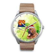 Load image into Gallery viewer, Bloodhound Dog On Christmas Arizona Wrist Watch-Free Shipping