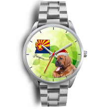 Load image into Gallery viewer, Bloodhound Dog On Christmas Arizona Wrist Watch-Free Shipping