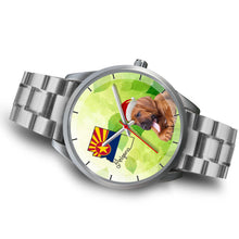 Load image into Gallery viewer, Bloodhound Dog On Christmas Arizona Wrist Watch-Free Shipping