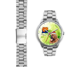 Load image into Gallery viewer, Bloodhound Dog On Christmas Arizona Wrist Watch-Free Shipping