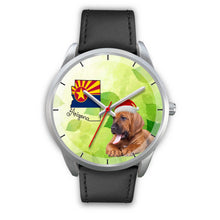 Load image into Gallery viewer, Bloodhound Dog On Christmas Arizona Wrist Watch-Free Shipping