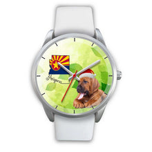 Load image into Gallery viewer, Bloodhound Dog On Christmas Arizona Wrist Watch-Free Shipping