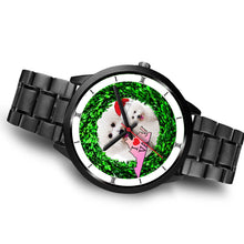 Load image into Gallery viewer, Bichon Fries Dog Virginia Christmas Special Wrist Watch-Free Shipping