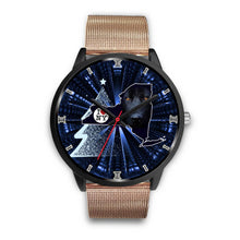 Load image into Gallery viewer, Black German Shepherd Dog New York Christmas Special Wrist Watch-Free Shipping