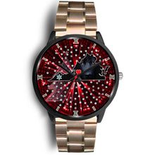 Load image into Gallery viewer, Black German Shepherd Dog Virginia Christmas Special Wrist Watch-Free Shipping
