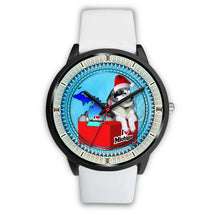 Load image into Gallery viewer, Alaskan Malamute Dog Michigan Christmas Special Wrist Watch-Free Shipping