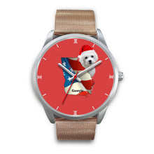 Load image into Gallery viewer, Bichon Frise Georgia Christmas Special Wrist Watch-Free Shipping