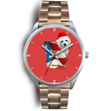 Load image into Gallery viewer, Bichon Frise Georgia Christmas Special Wrist Watch-Free Shipping