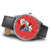 Load image into Gallery viewer, Bichon Frise Georgia Christmas Special Wrist Watch-Free Shipping