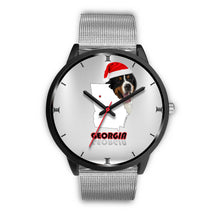 Load image into Gallery viewer, Bernese Mountain Dog Georgia Christmas Special Wrist Watch-Free Shipping