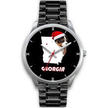 Load image into Gallery viewer, Australian Shepherd Dog Georgia Christmas Special Wrist Watch-Free Shipping