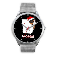 Load image into Gallery viewer, Australian Shepherd Dog Georgia Christmas Special Wrist Watch-Free Shipping