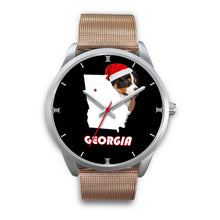 Load image into Gallery viewer, Australian Shepherd Dog Georgia Christmas Special Wrist Watch-Free Shipping