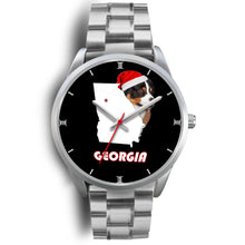 Load image into Gallery viewer, Australian Shepherd Dog Georgia Christmas Special Wrist Watch-Free Shipping
