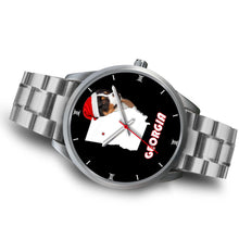 Load image into Gallery viewer, Australian Shepherd Dog Georgia Christmas Special Wrist Watch-Free Shipping