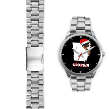Load image into Gallery viewer, Australian Shepherd Dog Georgia Christmas Special Wrist Watch-Free Shipping