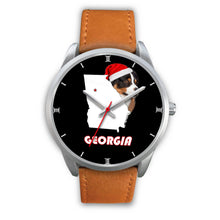 Load image into Gallery viewer, Australian Shepherd Dog Georgia Christmas Special Wrist Watch-Free Shipping
