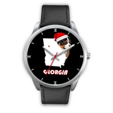 Load image into Gallery viewer, Australian Shepherd Dog Georgia Christmas Special Wrist Watch-Free Shipping