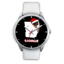 Load image into Gallery viewer, Australian Shepherd Dog Georgia Christmas Special Wrist Watch-Free Shipping