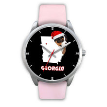 Load image into Gallery viewer, Australian Shepherd Dog Georgia Christmas Special Wrist Watch-Free Shipping