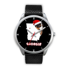 Load image into Gallery viewer, Australian Shepherd Dog Georgia Christmas Special Wrist Watch-Free Shipping