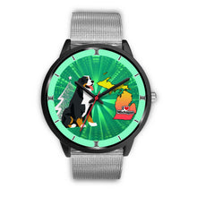 Load image into Gallery viewer, Bernese Mountain Dog Michigan Christmas Special Wrist Watch-Free Shipping