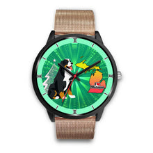 Load image into Gallery viewer, Bernese Mountain Dog Michigan Christmas Special Wrist Watch-Free Shipping