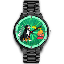 Load image into Gallery viewer, Bernese Mountain Dog Michigan Christmas Special Wrist Watch-Free Shipping